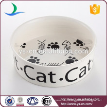 Atacado Baixo Preço Ceramic Cat Bowl